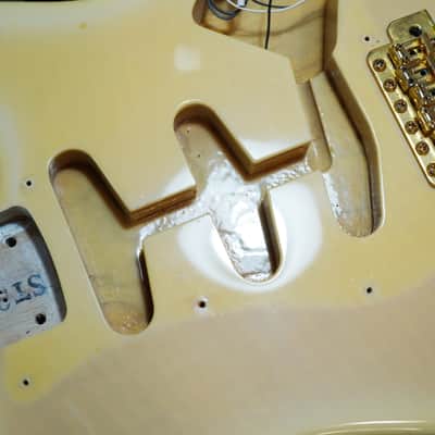 Fender Japan STR-135RK SWS Richie Kotzen Signature Stratocaster MIJ 1993-1994 See-Thru White Sunburst image 14
