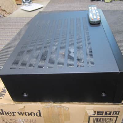 Sherwood RX-4109 Stereo Receiver, Remote, Box, Discrete Outputs, 105WPC, Designed USA Black image 2