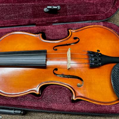 Used J. Balaton Stringed Instrument 4/4 Full Sized Violin w/ Lightweight Case Local Pickup Item image 5