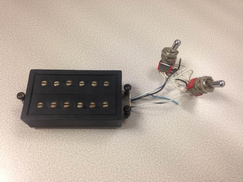 1981 Seth Lover Fender Lead 1 Stacked Humbucker Pickup w/ switches image 1