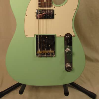 Fender American Performer Telecaster Hum with Rosewood Fretboard 2019 Satin Surf Green W/ Matching Hardcase Excellent image 3