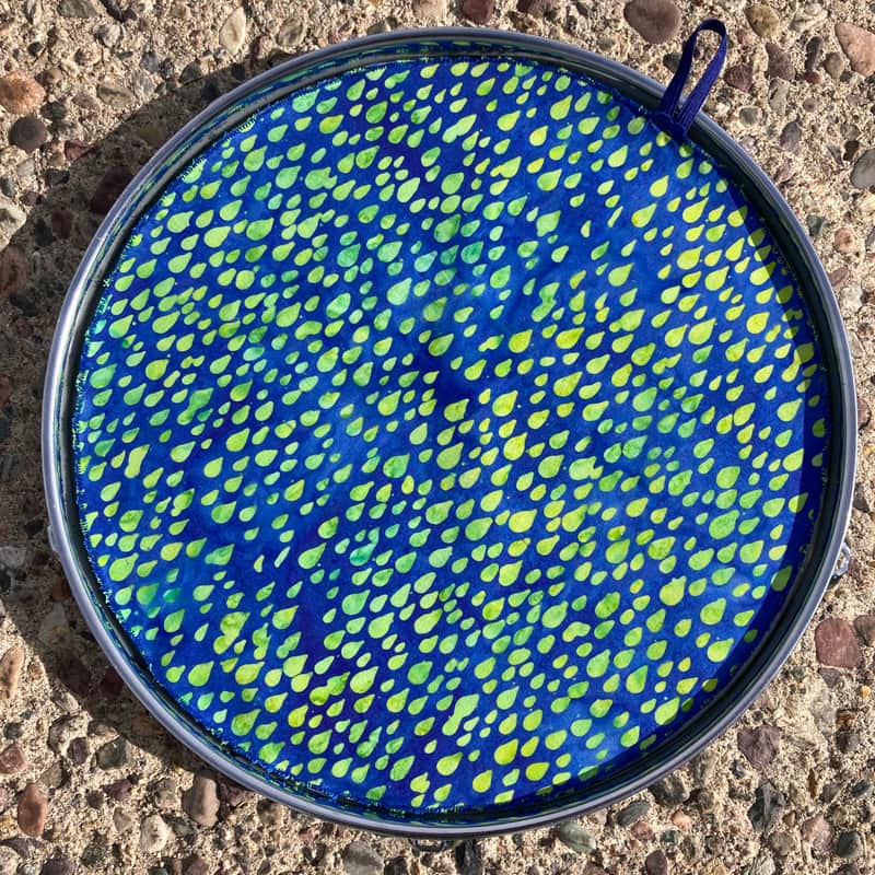 12" single layer Drum Bunny cloth drum cover - dampener - partial mute - compare to Drum Tortillas - Quesadilla - Big Fat Snare image 1