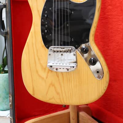 1978 Fender Mustang Natural w/ Original Hardshell Case Rare Vintage CBS Collector image 2