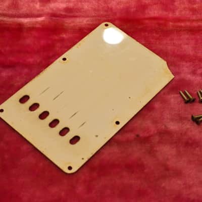 Vintage 1960's Fender Stratocaster Backplate Tremolo Cover Pre-CBS Strat 1950's image 6