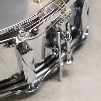 Premier 5.5x14" Ten Lug Chrome Over Steel Snare Drum Vintage 1970's image 15