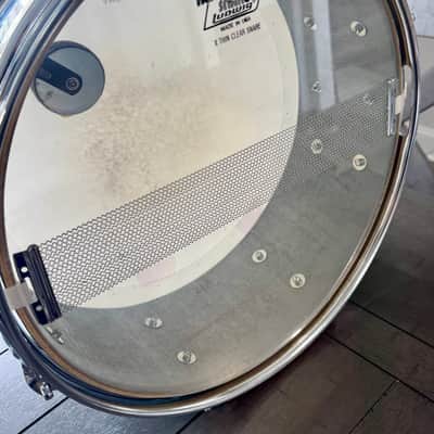 Ludwig 5x14 chrome over maple snare drum 1979 image 5