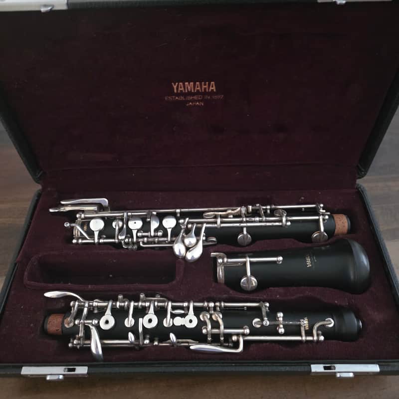 Vintage Yamaha Wood Oboe 411/441– Crack Free – Plays –  Left F image 1
