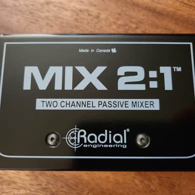Radial Mix 2:1 Passive Stereo Summing Mixer, black image 5
