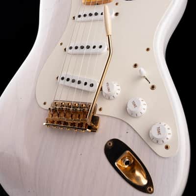 Used 2021 Fender Custom Shop 1958 Stratocaster Journeyman Relic Mary Kaye Blonde with OHSC image 5