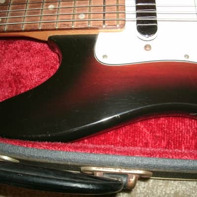 1966 Vox Shadow Sunburst Made in England with case image 8