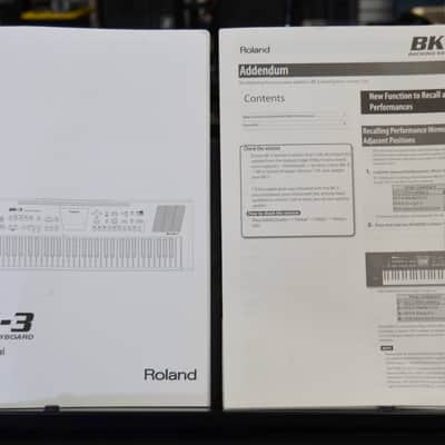 Roland BK-3 Backing Keyboard – Used - Black image 8