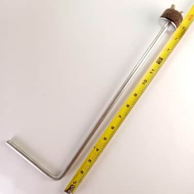 Ludwig WFL 3/8x6x13"Cymbal L-Arm Rod Aluminum Vintage40s Bass Drum Mount Holder image 1