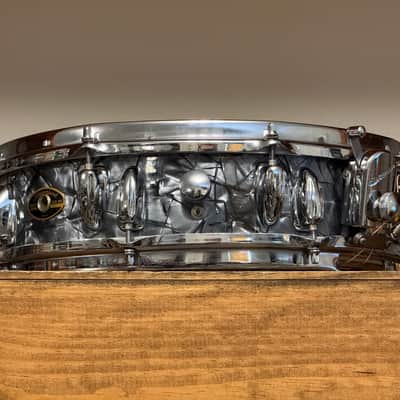 1990's Slingerland 4x14 Black Diamond Pearl Artist Snare Drum image 2