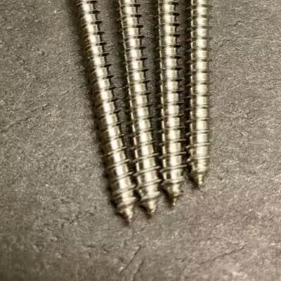 Van Dyke-Harms Extra Thick Stainless Steel, Engine Turned Neck Plate with Screws, Fits Fender-style, 4-bolt guitars 2023 - Engine-turned Stainless Steel image 4