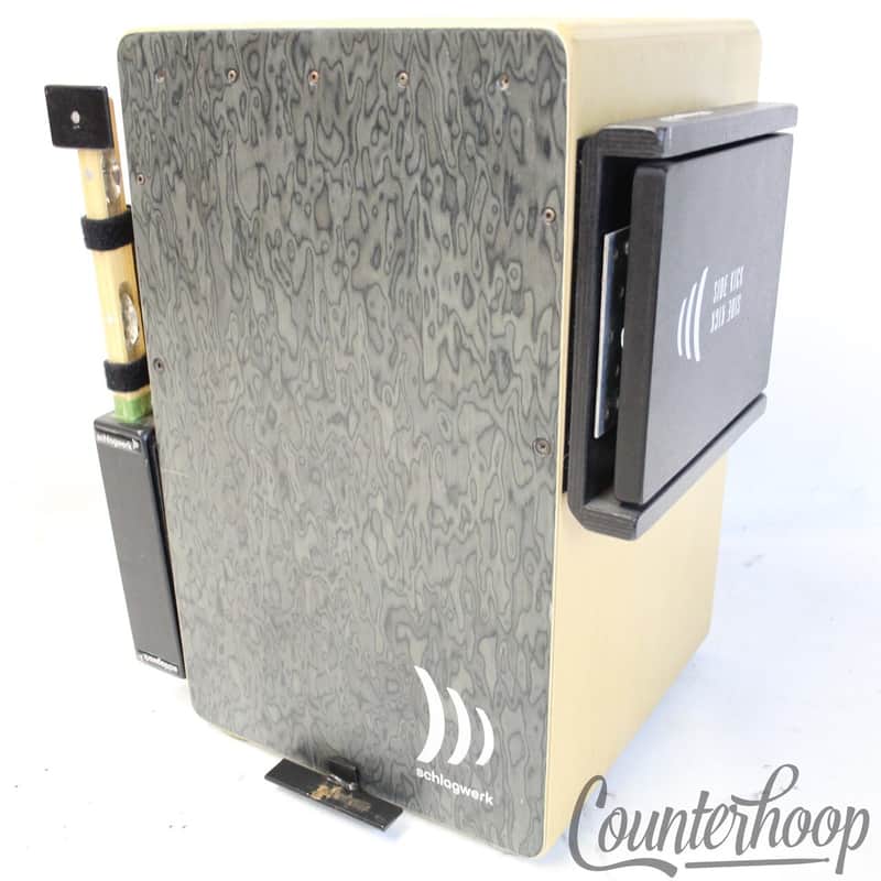 Schlagwerk CP4007 Cajon La Peru Burl Veneer 20x12x12"+Side Kick,Heck Stick,Pedal image 1