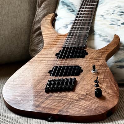 Carillion Polaris 7 Fan Fret - One Piece Old Stock Figured Walnut image 2