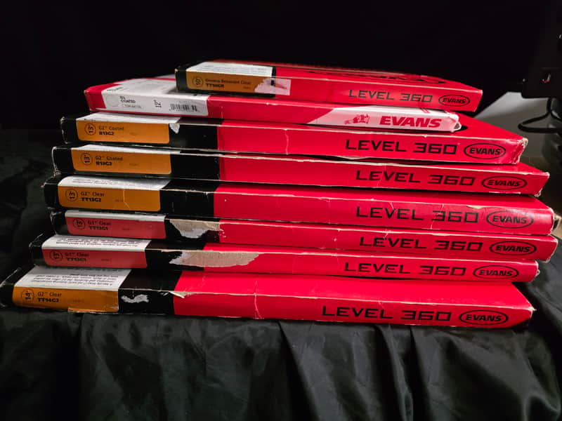 Evans Drum Heads Clearance Bundle - list in description image 1