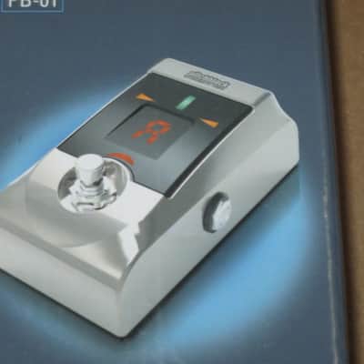 generally clean (has a couple imperfections) Korg EMPTY Box & original Owner's Manual for PB-01 Pitchblack Chromatic Pedal Tuner (Limited Ed Brushed Nickel PB-01-BN) NO pedal, mid 2016, BOX + Manual ONLY for Pitchblack BN Pedal Tuner image 4