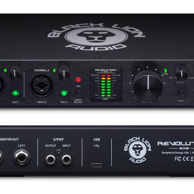 Black Lion Audio Revolution 2x2 USB Type-C Audio Interface 2021 - Black image 5