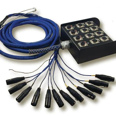 MULTI-CHANNEL AUDIO SNAKE CABLE - 24 CHANNEL - 30 feet / Stage Box / 4 TRS image 2