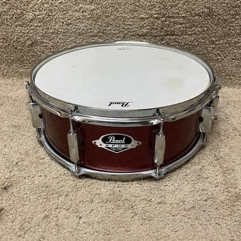Pearl Export Series Snare Drum 14x5.5" Red Sparkle image 1
