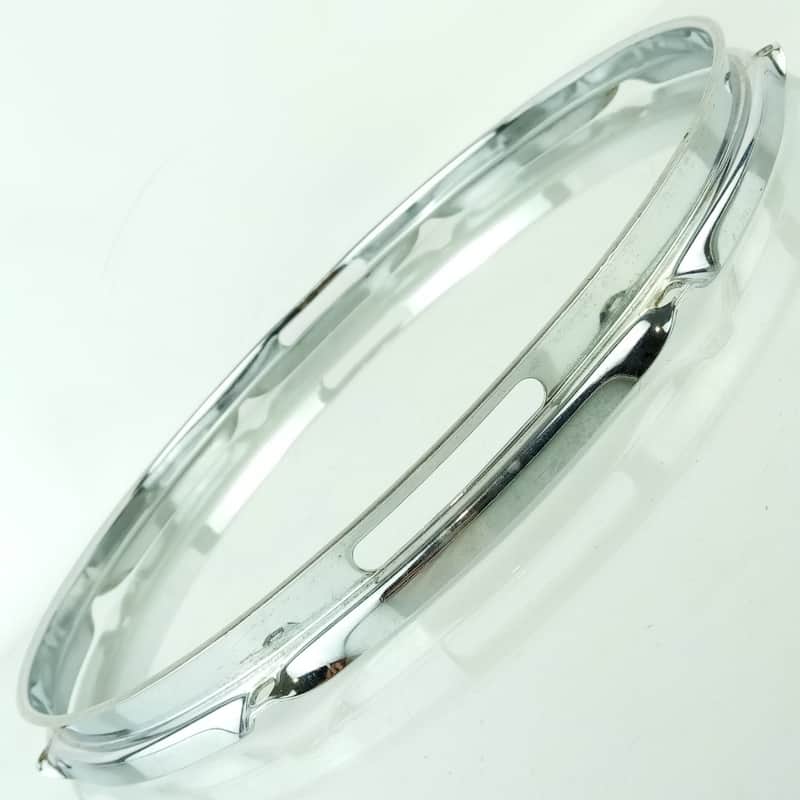 Ludwig 14"1.6mm Acrolite 8Lug Snare Drum Resonant Rim/Hoop Chrome US Vintage 70s image 1