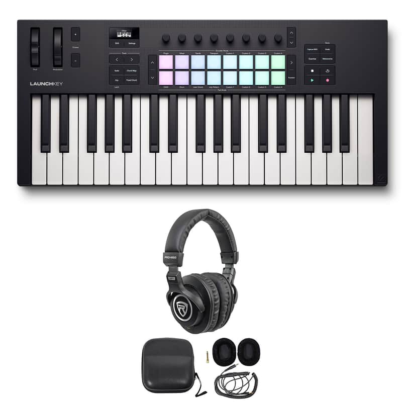 Novation LAUNCHKEY 37 MK4 37-Key USB MIDI Ableton Keyboard Controller+Headphones image 1