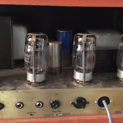 1972 Marshall Major for Lead Guitar in Orig Orange Color tolex - Pulsonic - Full Stack! Super Rare! image 11