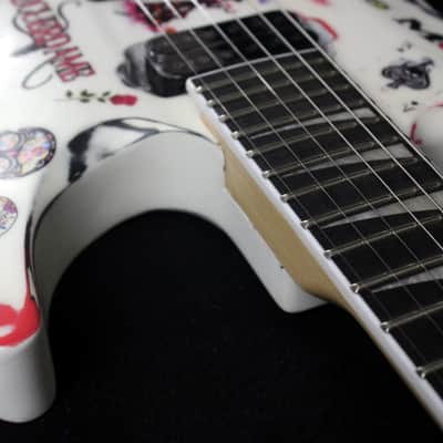 Custom Painted and Upgraded Jackson Dinky JS22 - Aged and Worn With Graphics image 12