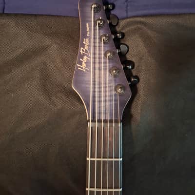 Harley Benton Amarok-BT BKBL Flame Burst 27-Inch 6-String Baritone (DISCONTINUED) image 4