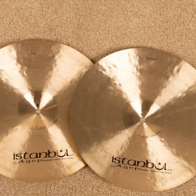 Istanbul Agop 15" Traditional Jazz Hi Hat Cymbals 996g 1145g image 2