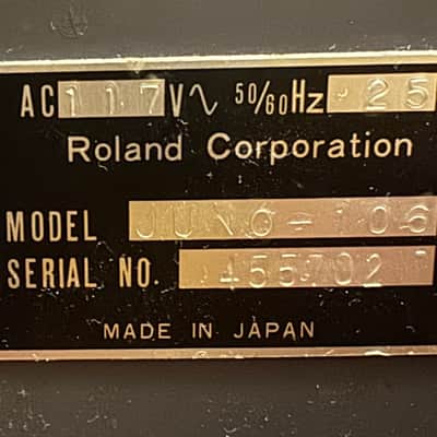 Roland Juno-106 JUST SERVICED NEW VOICE CHIPS image 7