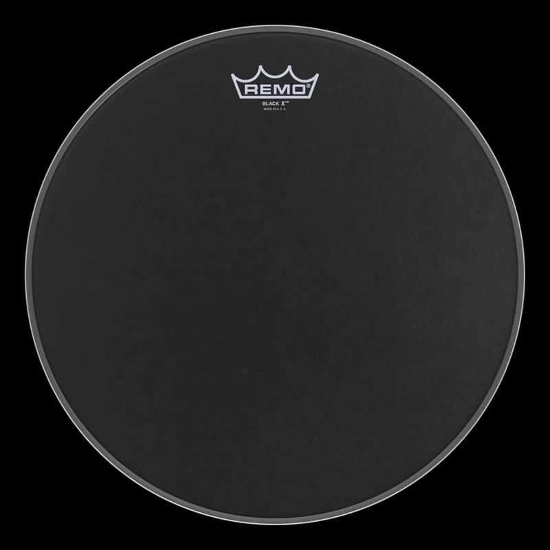 Remo 13" Emperor X Black Suede Coated Drum Head image 1