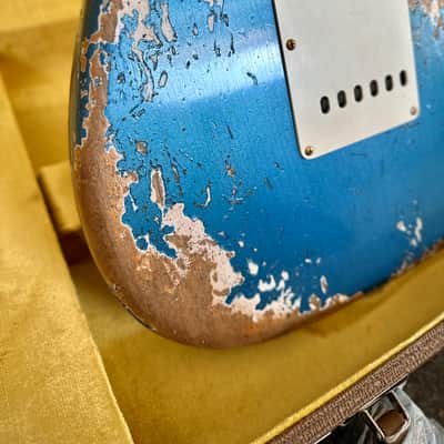 Fender Fender Custom Shop Wild West Guitars 25th Anniversary 1960 Stratocaster Heavy Relic 2024 - Lake Placid Blue image 14