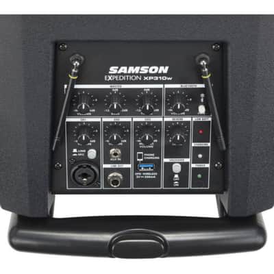 Samson Expedition XP310w-K: 470 to 494 MHz 10" 300W Portable PA System with Wireless Microphone (K) image 5