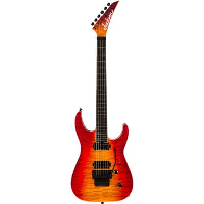 Jackson Pro Plus Series Dinky DKAQ - Ebony Fretboard, Firestorm image 1