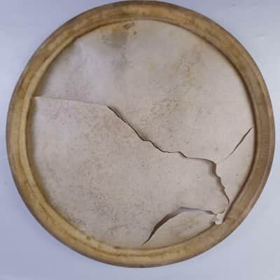 Geo Way 14" Calf Skin Snare Drum Batter Head Vintage 50s USA Tom George/Camco* image 9