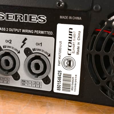 Crown XTi 2002 2-Channel Power Amplifier CG010S7 image 10