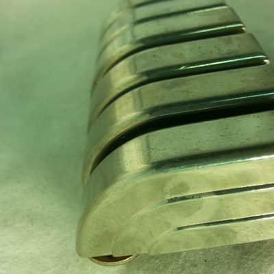 *Leedy 6x Beavertail Bass/Floor Tom Drum Lugs Elkhart,IN Nickel No-Tab 40s/50s* image 2