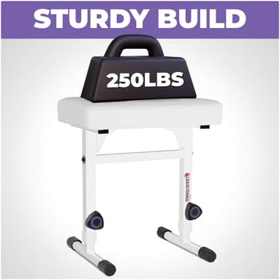 Liquid Stands Adjustable Piano Bench White Keyboard Bench Seat - Padded Cushion Stool (PU Leather) image 3