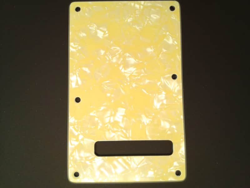 True Custom Shop® Aged Pearl Cream Modern Tremolo Spring Cover for Fender Standard Stratocaster image 1