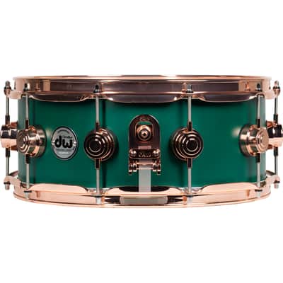 Drum Workshop Collectors Series 5.5x14 Snare Drum - Forest Green Hard Satin image 2