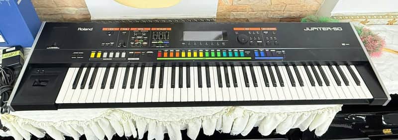 Roland Jupiter-50 76-Key Digital Synthesizer 2010s - Black Used image 1