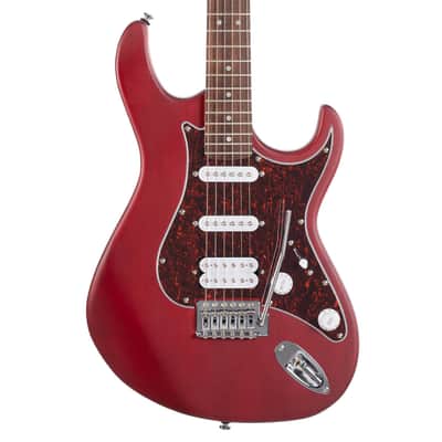 Cort G110 Double Cutaway Electric Guitar - Open Pore Black Cherry image 1