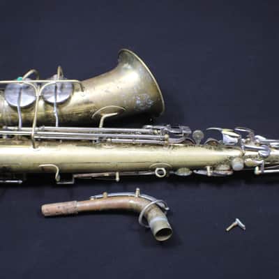 A Buescher Aristocrat Alto Saxophone with no case being sold in as-is condition   #   1 S image 8