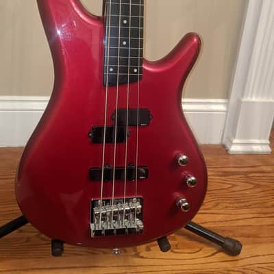 2004 Ibanez  SR300 DXF SoundGear Fretless - 4 String Bass Guitar 2004 Candy Apple Red image 2