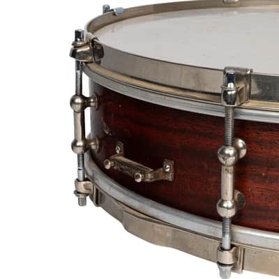 Vintage Ludwig & Ludwig Snare Drum Solid Single Ply Shell 4x14 1920s missing throwoff image 5