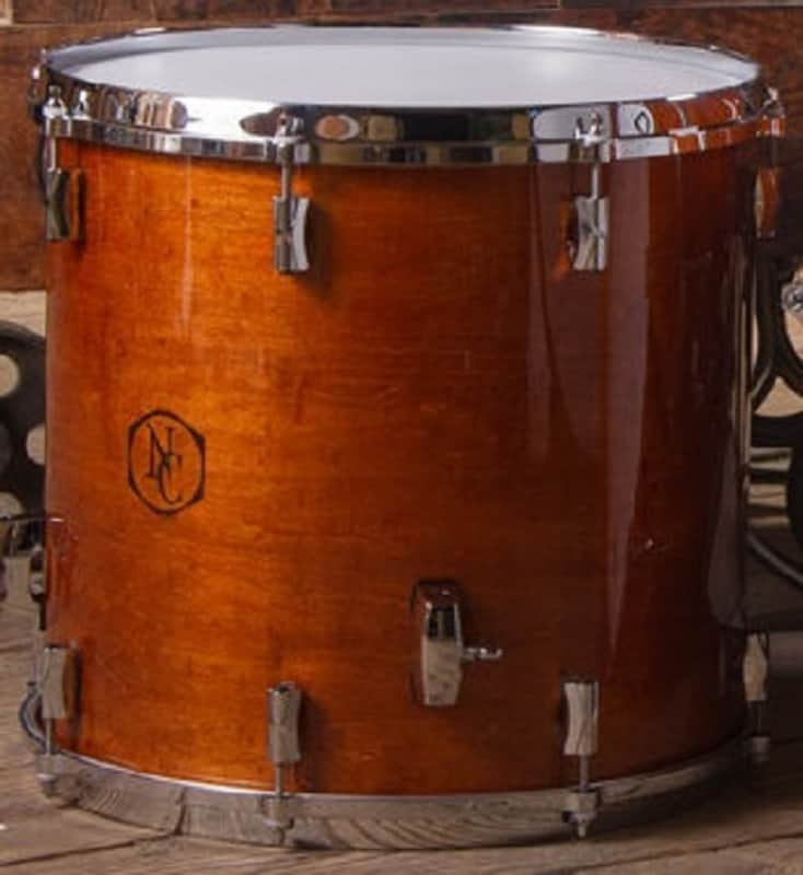 Noble & Cooley *Pre-Order* CD Maple 16x16" Honey Maple High Gloss Floor Tom Drum w/Legs & Chrome Hardware | Made in the USA | Special Order | Authorized Dealer