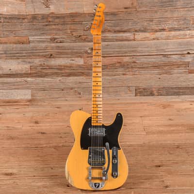 Fender Custom Shop LTD CuNiFe Blackguard Telecaster Heavy Relic Butterscotch Blonde image 4