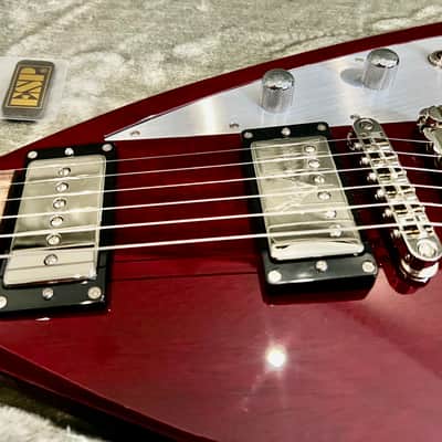 ESP  Super V  George Lynch Custom Shop BRAHMA 2006 - STBC See Thru Black Cherry Rare ! image 5